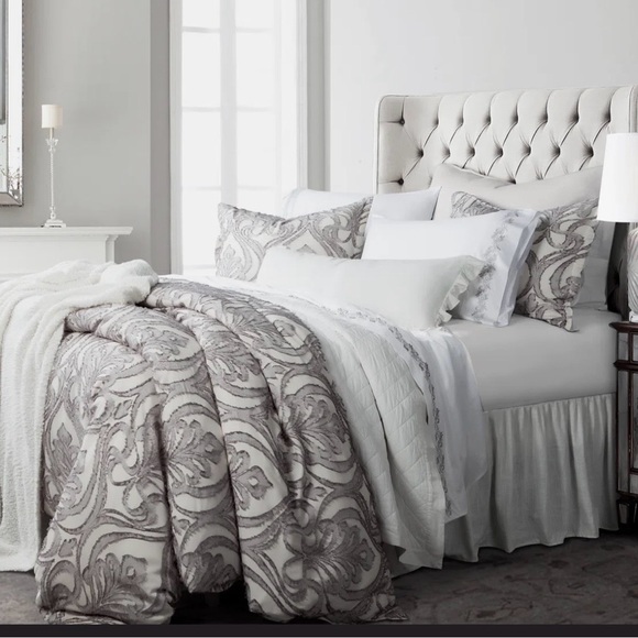 HiEnd Accents Other - HiEnd Accents Nicole Damask Duvet Cover Set King